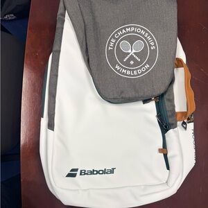 White and Gray Men's Backpack